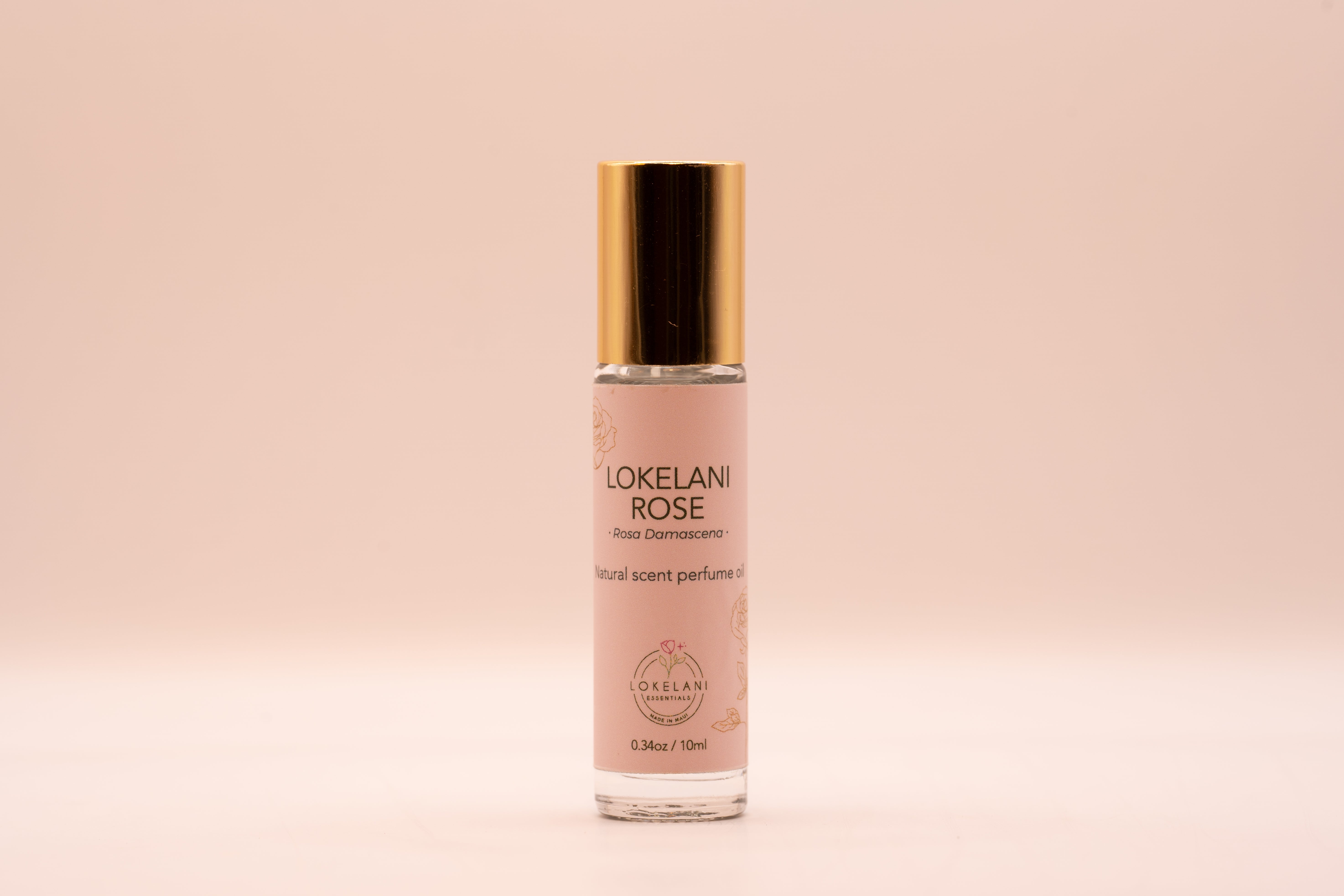 Lokelani rose natural scent perfume roll on oil