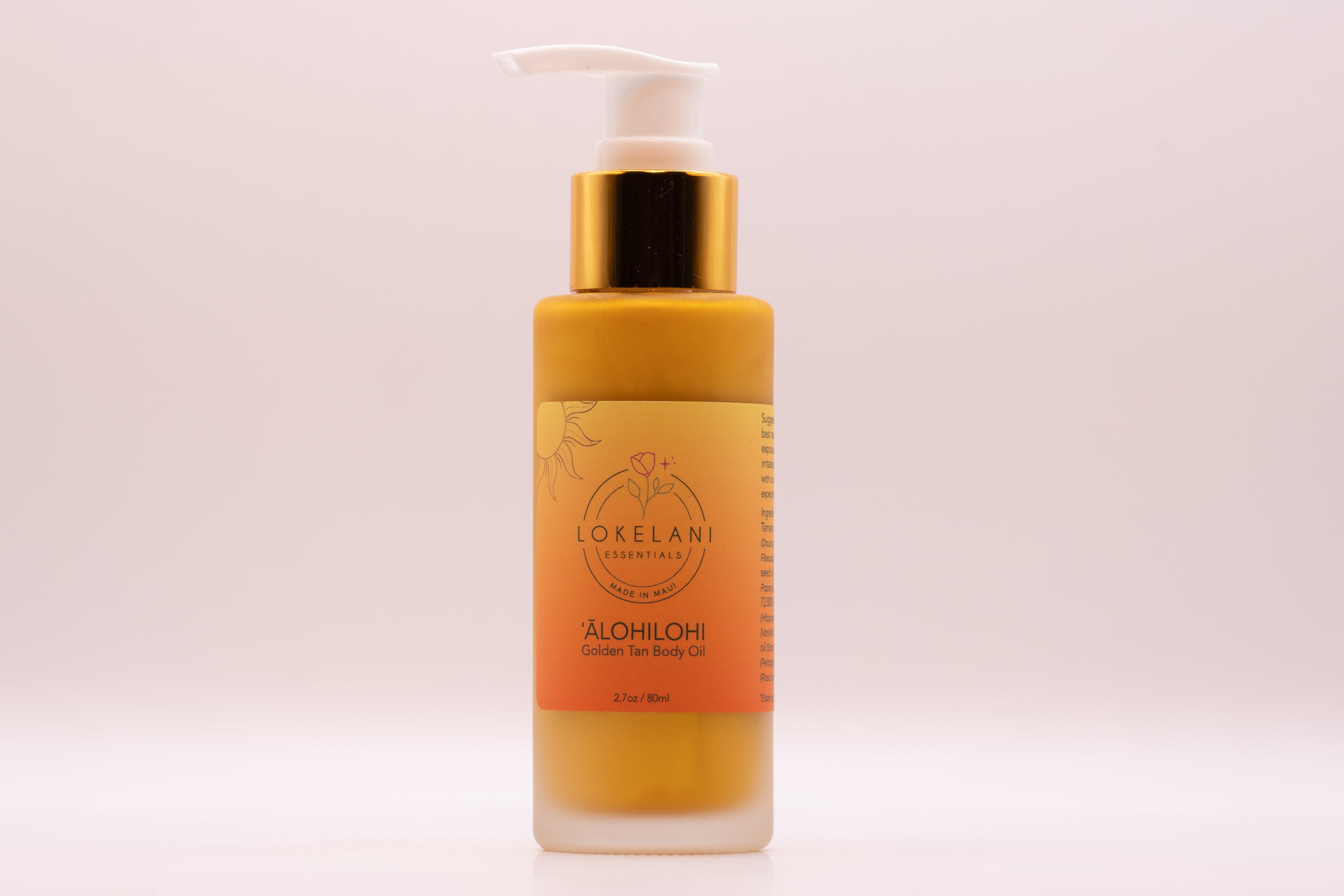 ‘Ālohilohi golden tan body oil