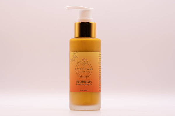 ‘Ālohilohi golden tan body oil