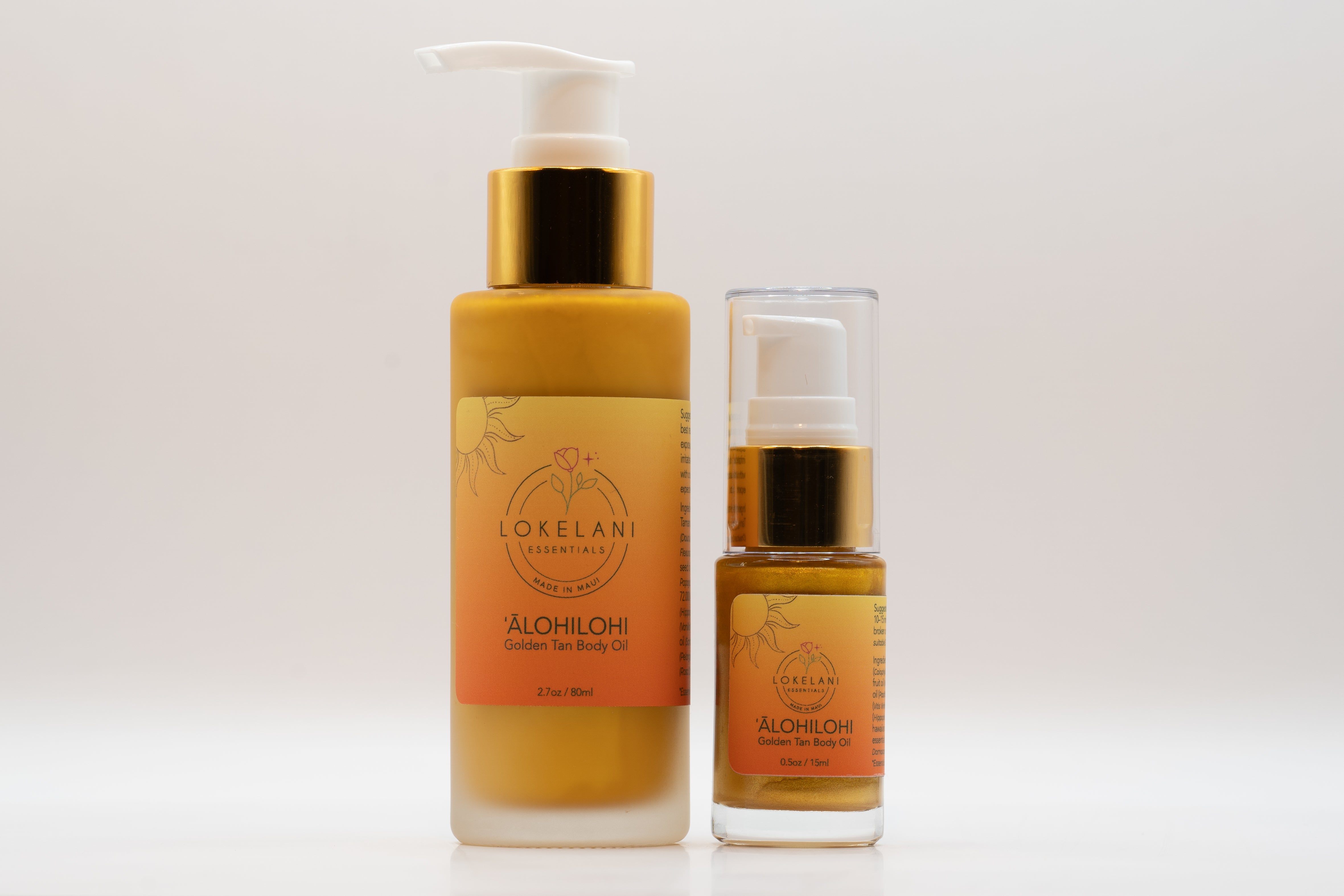 ‘Ālohilohi golden tan body oil