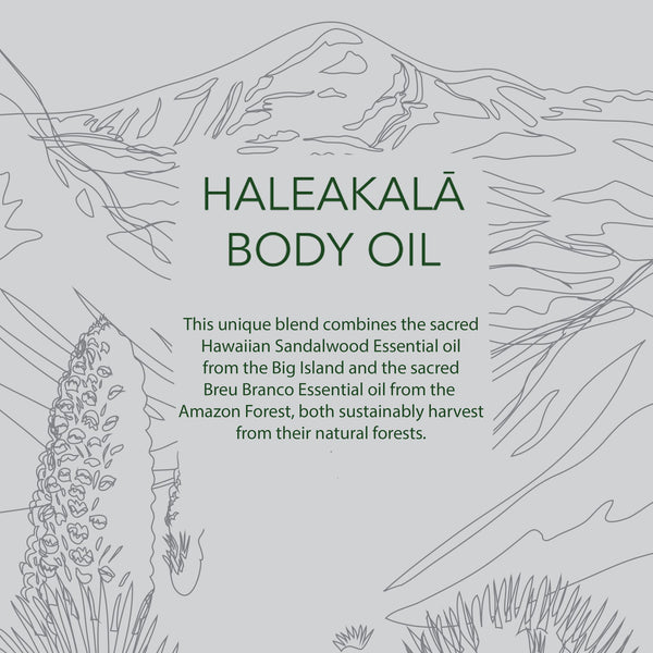 Haleakala Body Oil Graphic