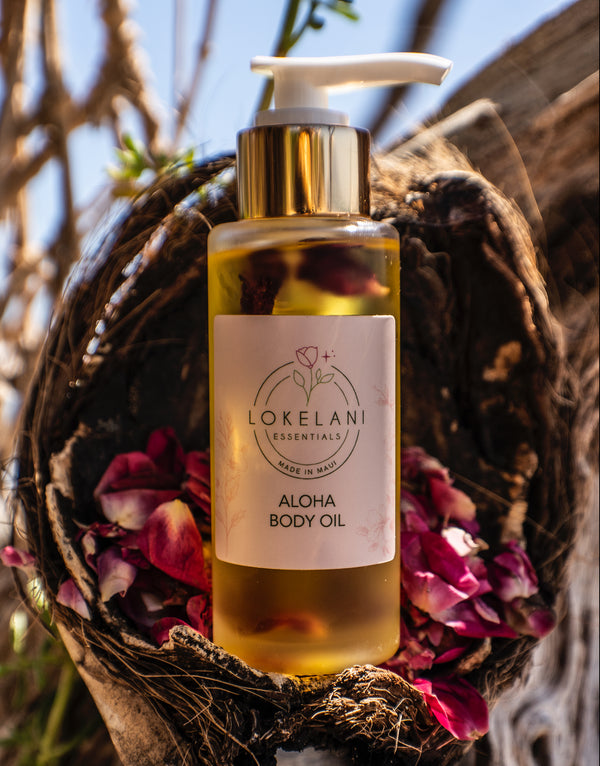 aloha premium body oil lokelani