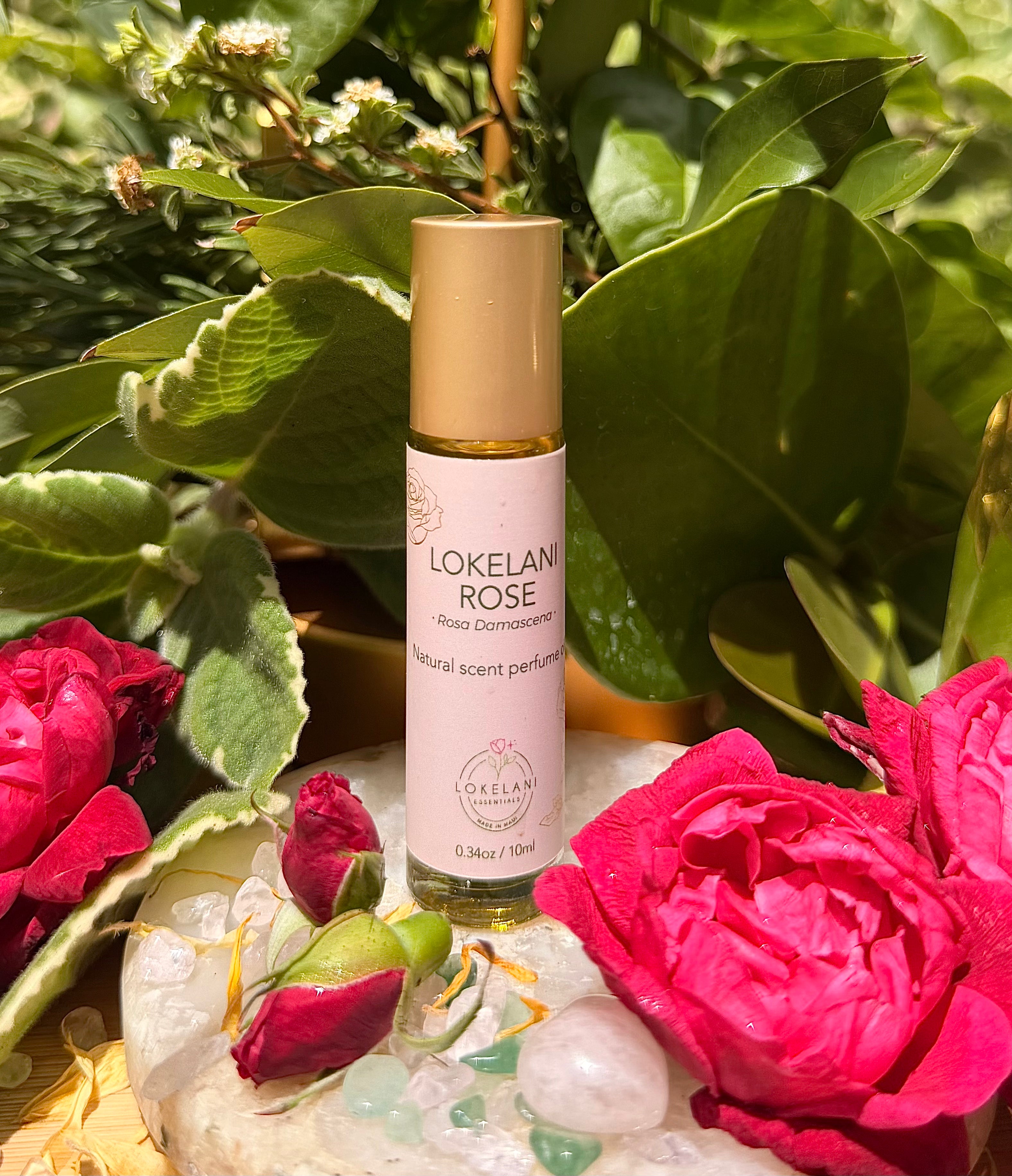 Lokelani Rose Natural Perfume Roll-On