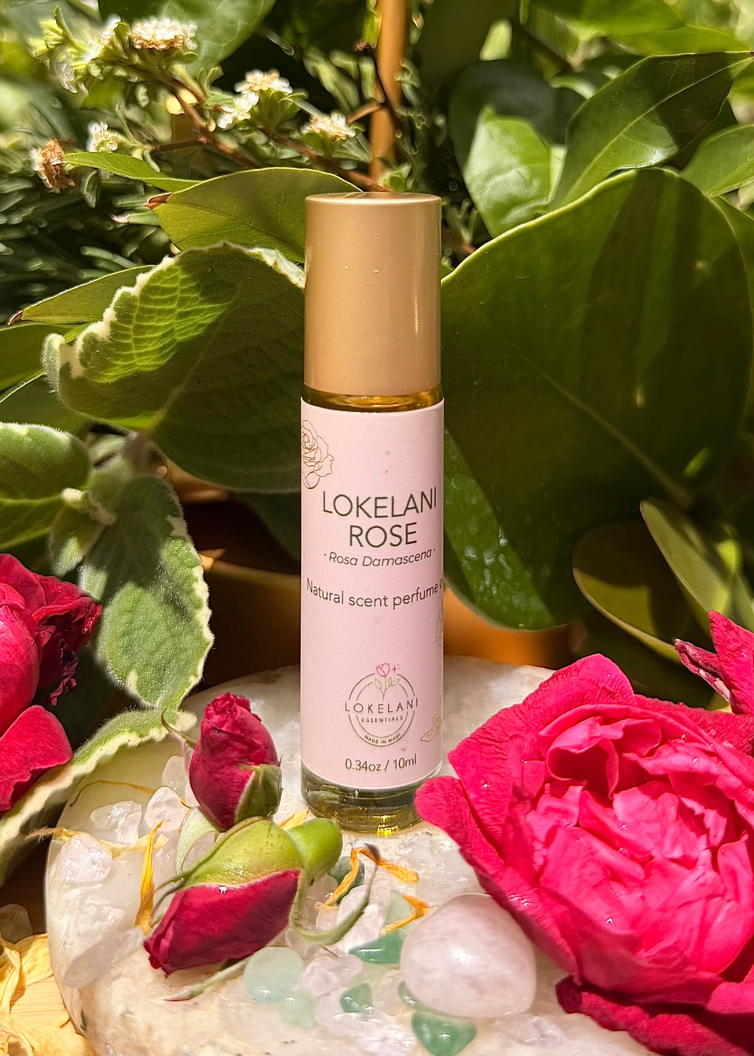 Lokelani Rose Natural Perfume Roll-On