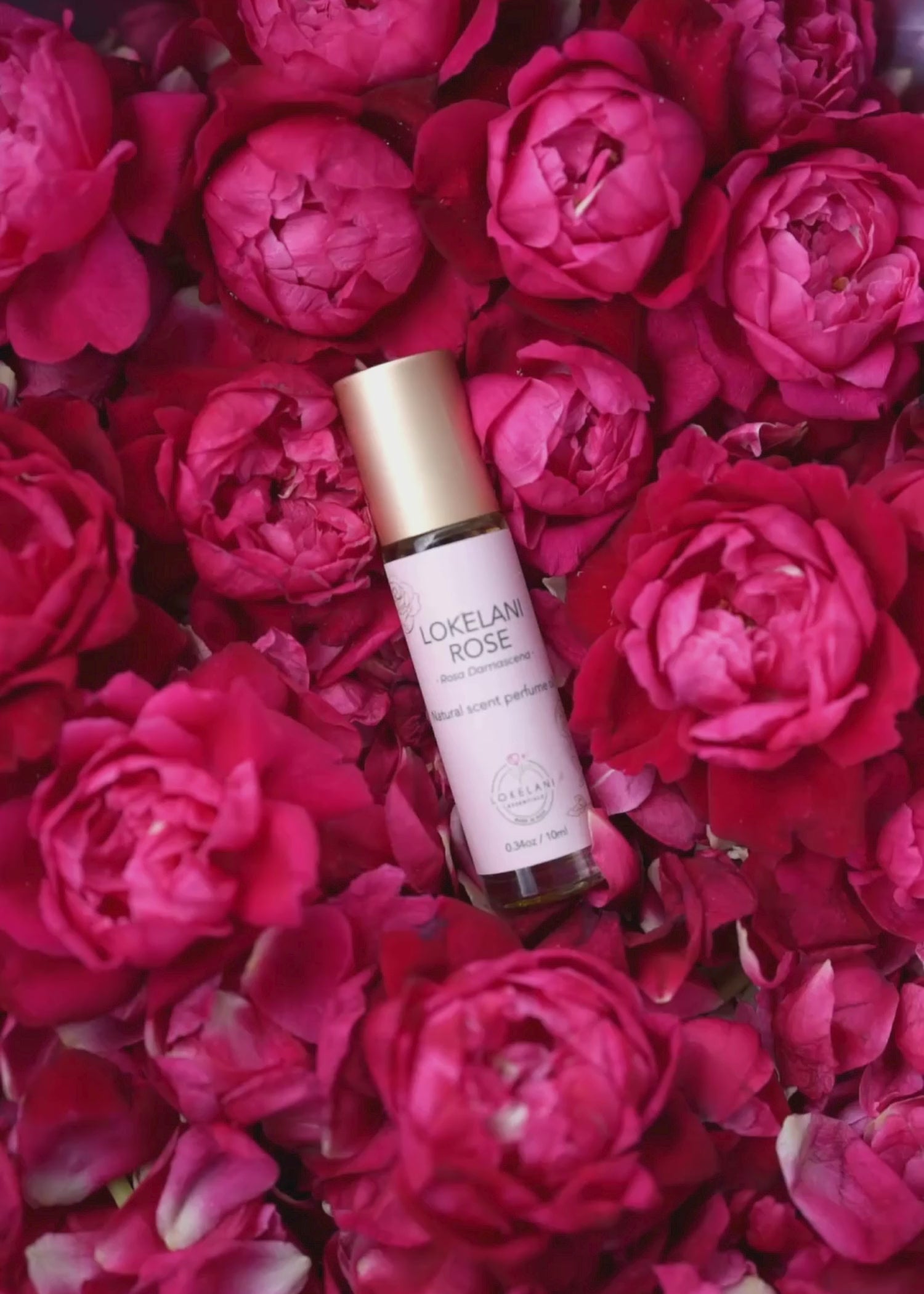 Lokelani Rose Natural Perfume Roll-On